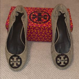 Tory Burch python reva flat